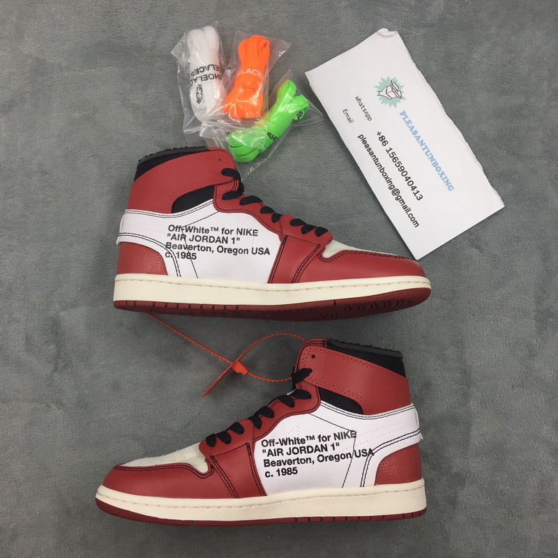 Authentic OFF-WHITE x Air Jordan 1